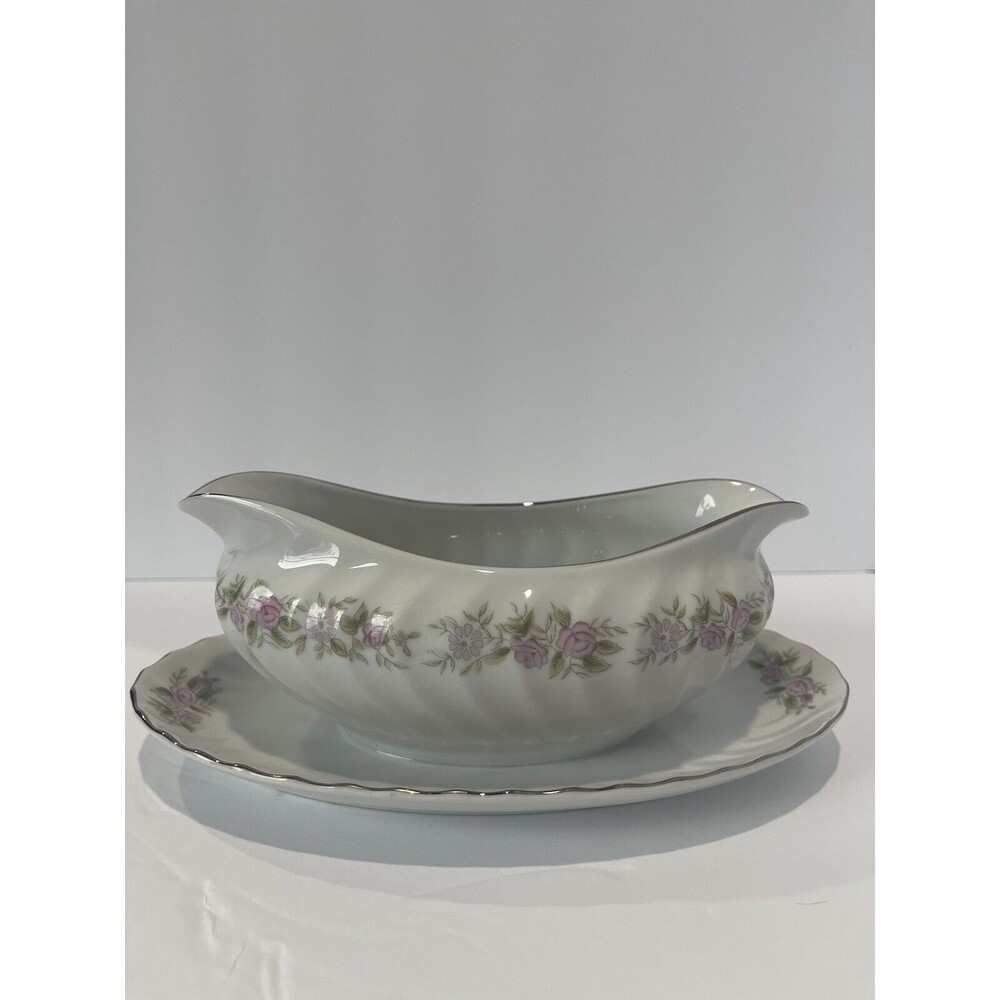 Dansisco Fine China "Teahouse Rose" Granny Core, Cottage Core, Broth boat VTG